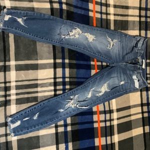 2 pairs of teen jeans